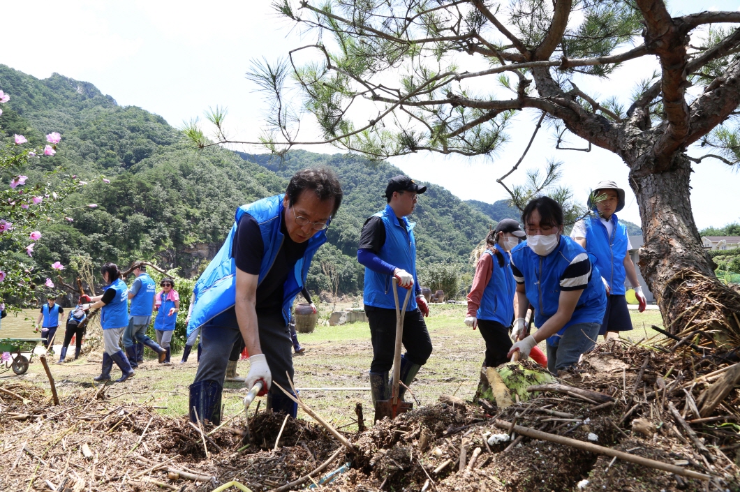 충북과기원 수해 복구 현장 봉사활동(23.07.19.)